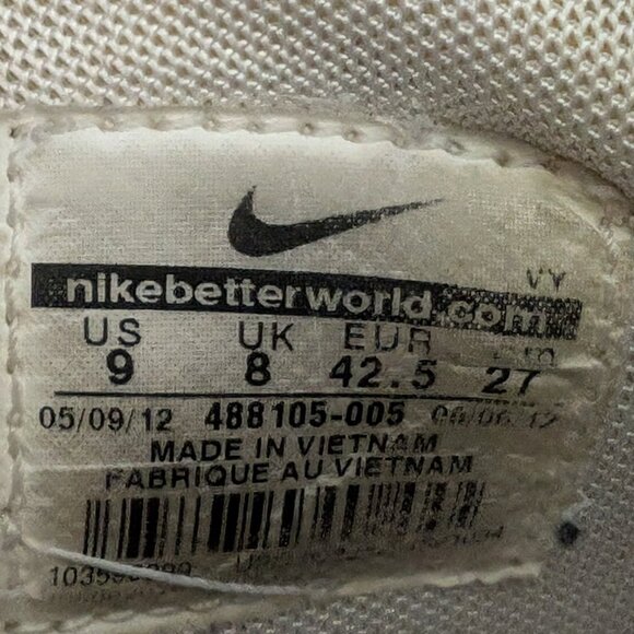 NIKE AIR MAX FULL COURT HIGH TOP BASKETBALL sneakers SIZE 9 or 42.5EU GRAY - Picture 15 of 15